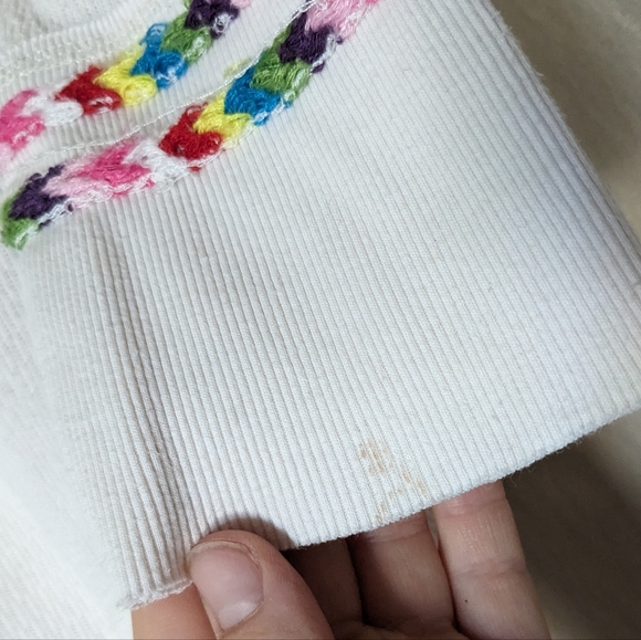 We the Free Rainbow Embroidery Henley Long Sleeve Thermal Knit Long Sleeve Shirt - Picture 3 of 10